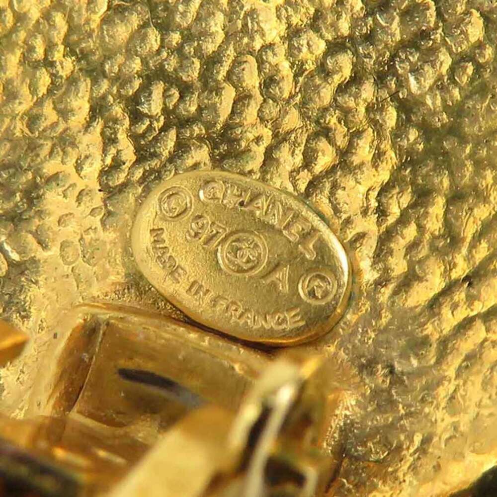 CHANEL Gold Logo Earrings - Picture 13 of 13